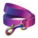 WAUDOG gradient nylon dog leash, 20mm wide, 122cm long, purple