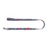 Waudog nylon dog leash, "Summer" pattern, 25 mm wide, length 152-183 cm