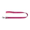 WAUDOG natural leather dog leash 20 mm wide, 122 cm long pink