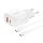 Foneng EU41 USB-C+USB-A 20W power charger + USB-C-USB-C cable (white)