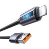 Mcdodo CA-5660 USB-A to Lightning cable with flashing light 1.2m (black)