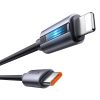 Mcdodo CA-5710 USB-C to Lightning cable with 36W flashing light 1.2m (black)