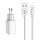 Dual USB charger Mcdodo CH-6720 (EU) Lightning 1m Travel set (white)