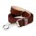 WAUDOG natural leather dog leash 14 mm wide, 122 cm long brown