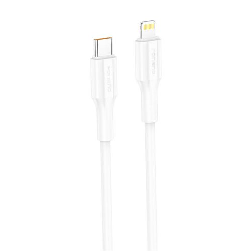 Foneng XS01 PD27W USB-C to Lightning cable, 1m (white)