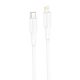 Foneng XS01 PD27W USB-C to Lightning cable, 1m (white)