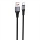 Foneng X112 USB-A to USB-C cable, 3A, 1m (black)