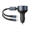 Vention FFOB0 USB-C car charger + USB-C/Lightning 30W cable